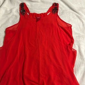 Daytrip Red Tank Sz L